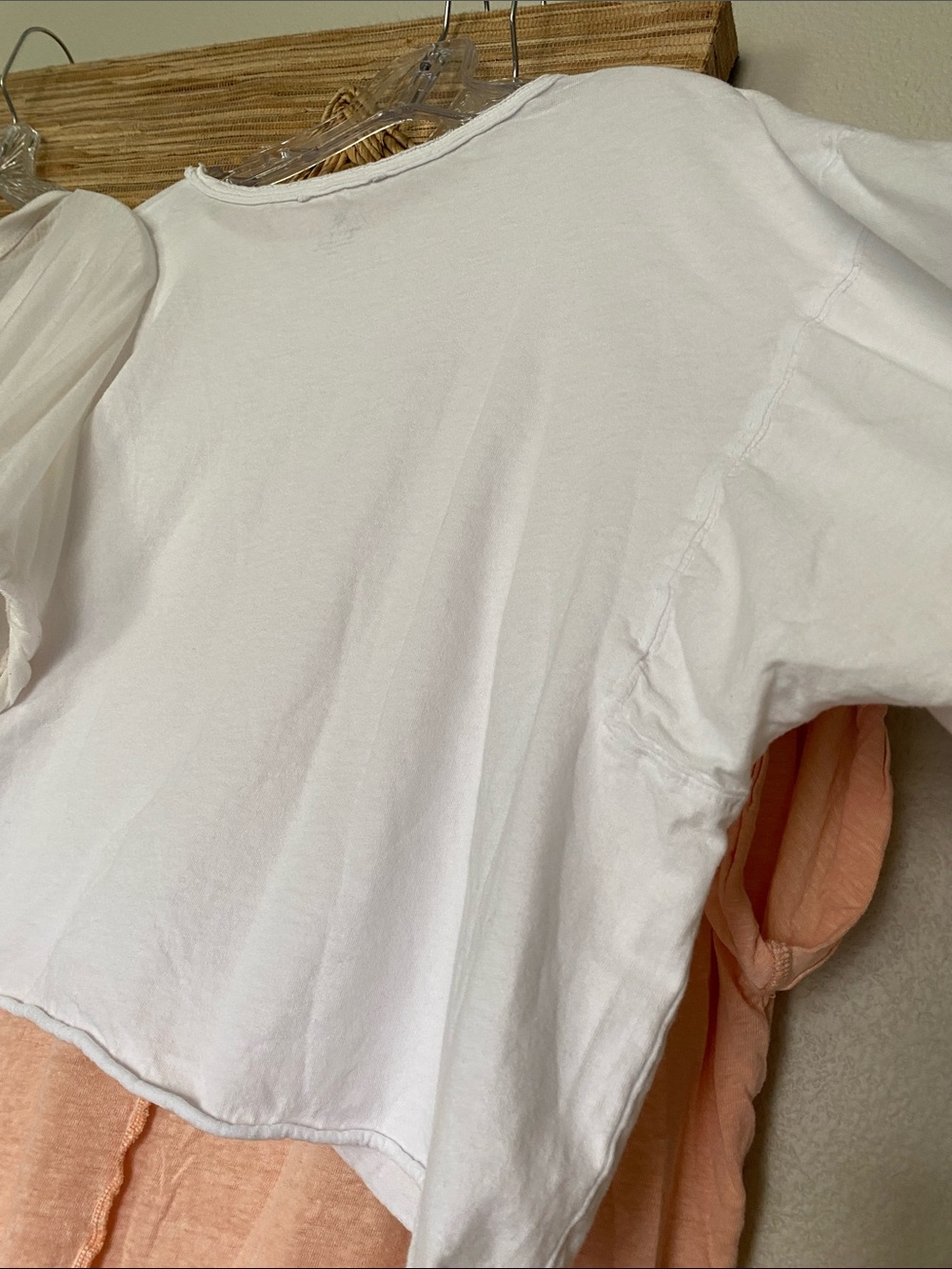 BUNDLE 3 Free People FP Oversized Short Sleeve Soft Tee Shirt Tops Peach S/M - Picture 11 of 16
